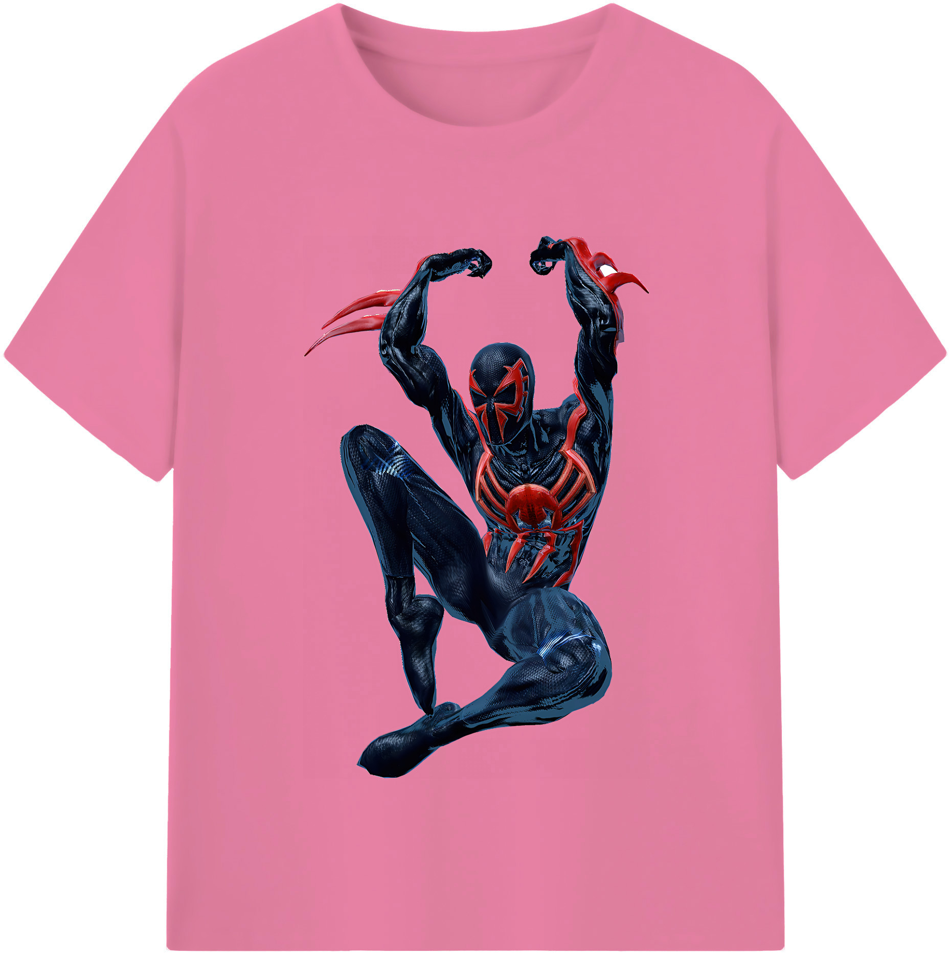 （画像用） Spider Man スパイダーマン 綿100％半袖Tシャツ（フロントプリント）